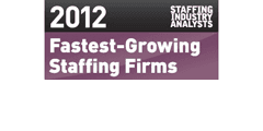 Staffing Industry Analysts - 2012 Fastest-Growing Staffing Firms